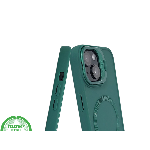 iPhone 15 Hoesje &ndash; Donkergroen Met MagSafe Ondersteuning | Stoer &amp; Slim Ontwerp – foto 7