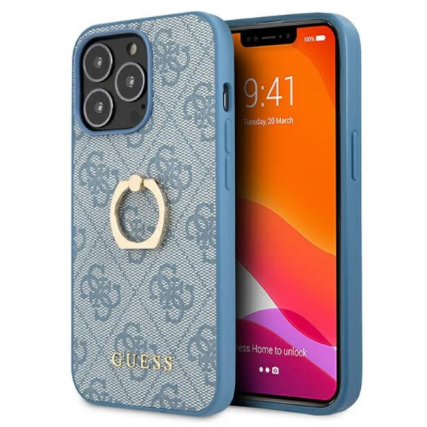 Trendy iPhone 13 Pro Ring Case Blue Edition – foto 6