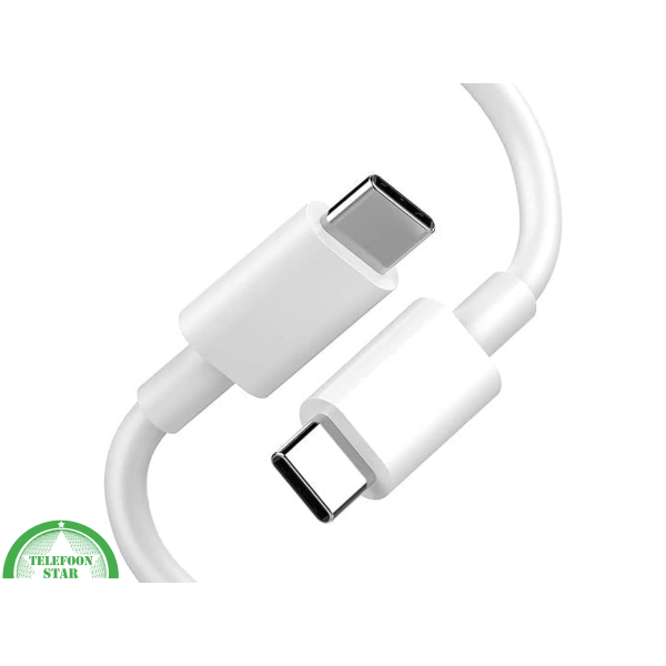 USB-C naar USB-C Kabel &ndash; 3 Meter &ndash; 65W wit Snel Opladen &amp; Data Sync – foto 5