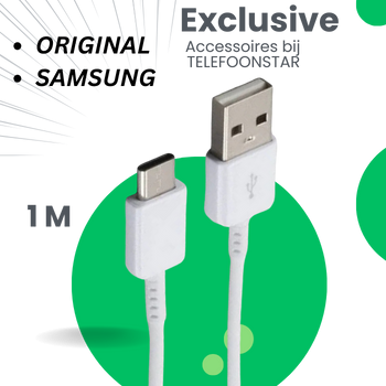 Samsung Kabel USB naar USB-C (1m) Zwart/Wit