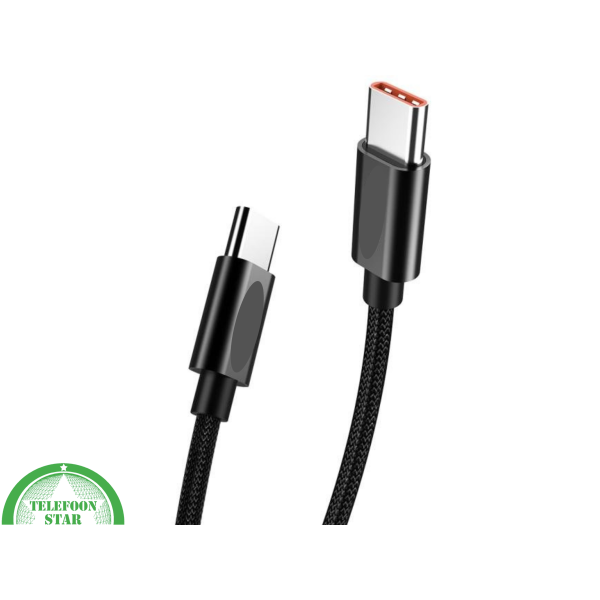 USB-C naar USB-C Snellaadkabel 0.5 Meter &ndash; Korte &amp; Sterke Oplaadkabel – foto 5