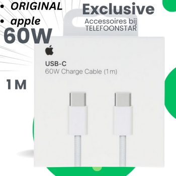 Originele Apple USB-C naar USB-C Kabel 1 Meter &ndash; Snelladen & Data