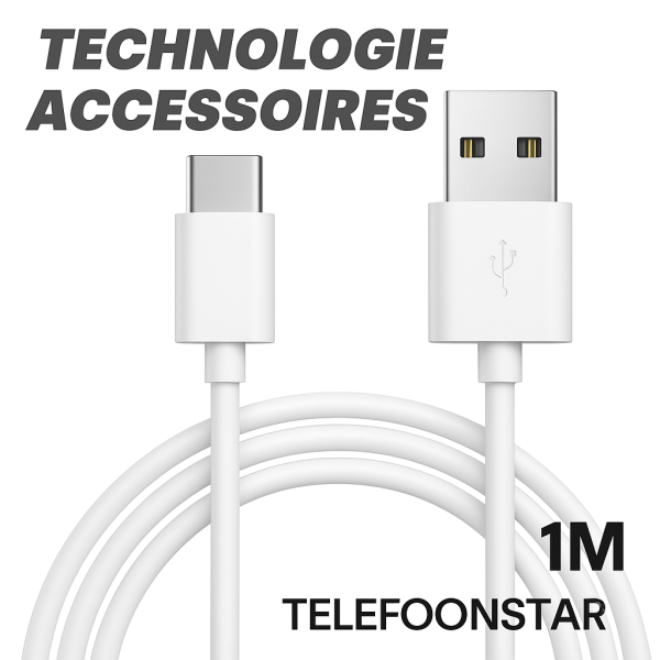 USB-A naar USB-C Oplaadkabel 1 Meter &ndash; Snel en Betrouwbaar Opladen – foto 5
