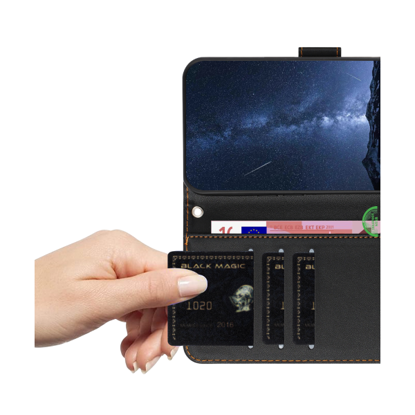 Hoesje voor Xiaomi 17 Ultra Bookcase Zwart Met Magneetsluiting En Pasjeshouder – foto 2
