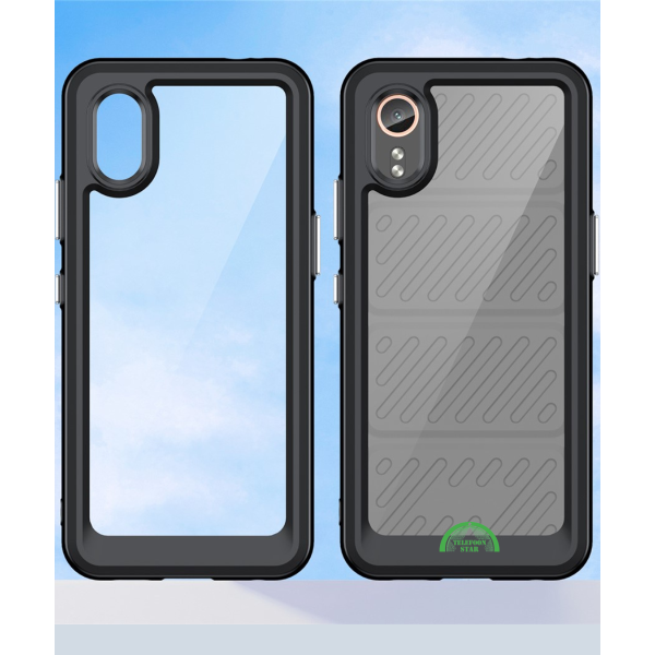 Samsung Galaxy XCover 7 Hoesje Transparante Hybride Beschermhoes met Schokbestendige Bumper – foto 2