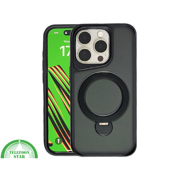 iPhone 15 Pro Achterkant Hoesje met Ringhouder &ndash; Elegant &amp; Functioneel Beschermhoesje – foto 3