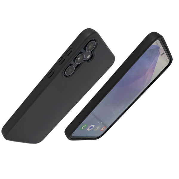 S25 Edge Zwart Hoesje &ndash; Stevige Backcover Bescherming – foto 2