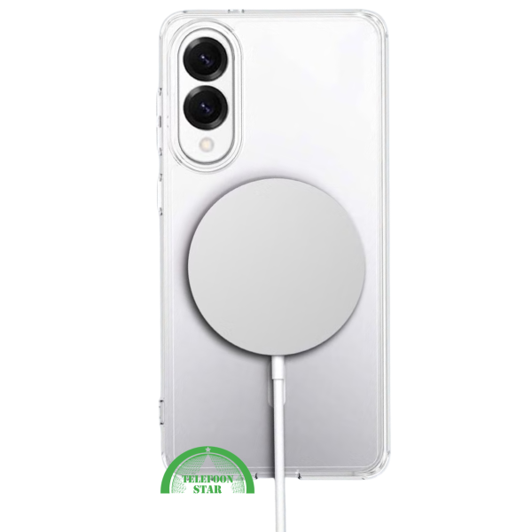 Hoesje voor Samsung S25 Edge Transparant Magneetring, Slank, Sterk &amp; Magnetisch – foto 2