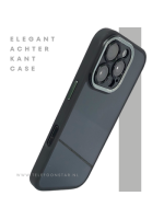 hoesje doorzichtig zwarte randen silicone voor iPhone 16 Pro