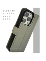 Groen Bookcase Hoesje 2 en 1 iPhone 15 Pro Max&ndash; Lederen Look & Kaartvak | Telefoonstar.nl