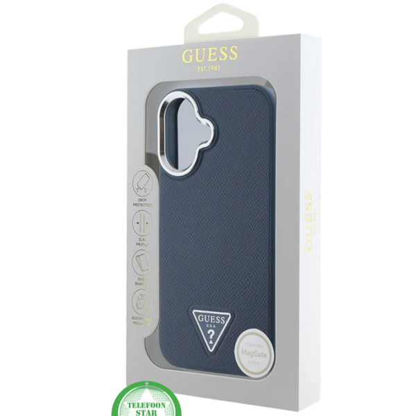 Hoesje voor iPhone 16 Donkerblauw &ndash; Stijlvolle Bescherming in Modern Design – foto 4