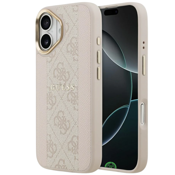 Hoesje iPhone 17 Beige met Goudkleurige Camera-Rand – foto 6