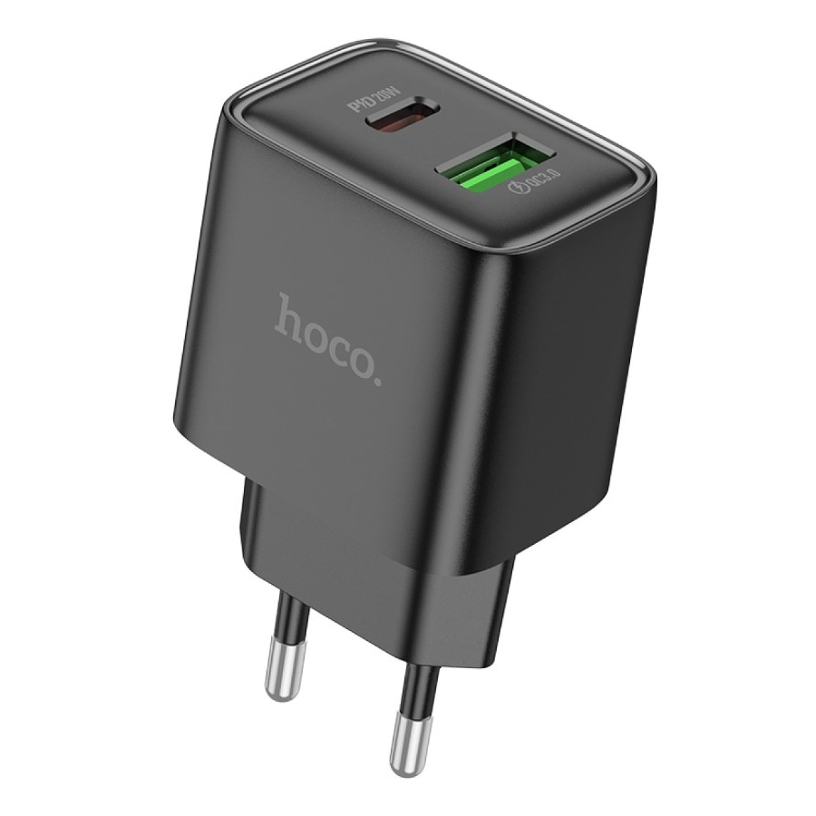 Dual Port Oplader Zwart - Super snel lader - 20W - Universeel