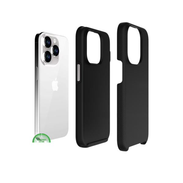 Hoesje voor iPhone 16 Pro &ndash; Zwart Anti-Slip &amp; Extra Bescherming, Schokbestendig TPU-materiaal – foto 3