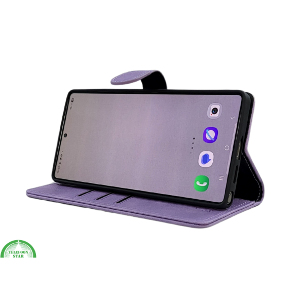 Hoesje voor Samsung S26 Ultra paars Boek Leer Stijlvolle en Beschermende Wallet lather – foto 4