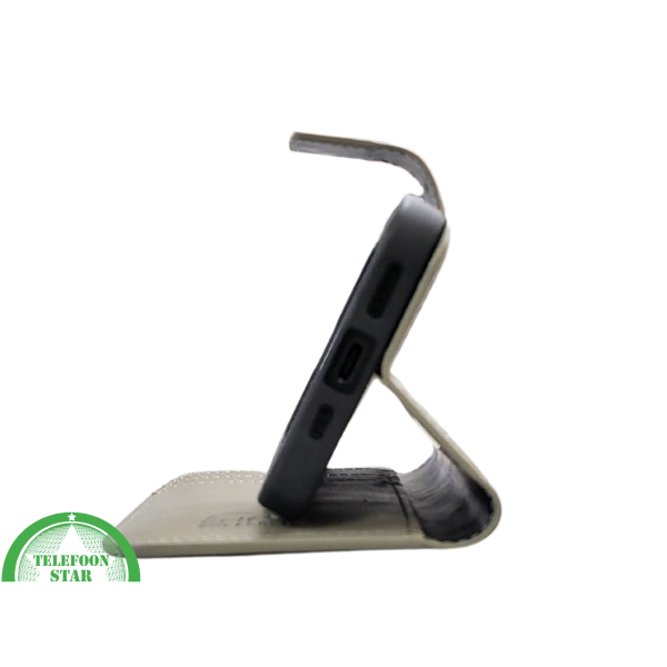 iPhone 15 Plus 2-in-1 Hoesje Groen Leer &ndash; Bookcase Met 2 in 1 Functie – foto 4