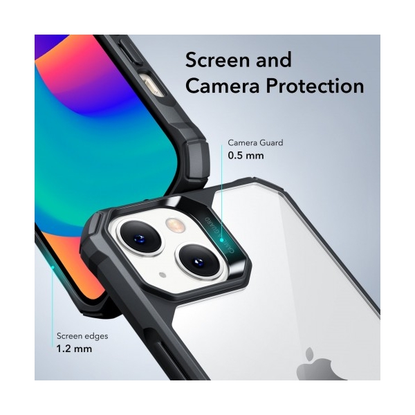 iPhone 14 hoesje zwart doorzichtig – foto 3