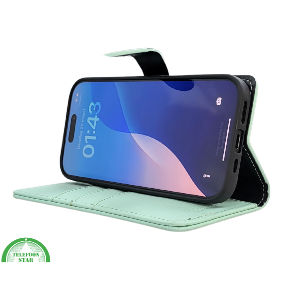 iPhone 16 Pro Max Bookcase Hoesje Mintgroen &ndash; Fris, Stijlvol &amp; Praktisch – foto 5