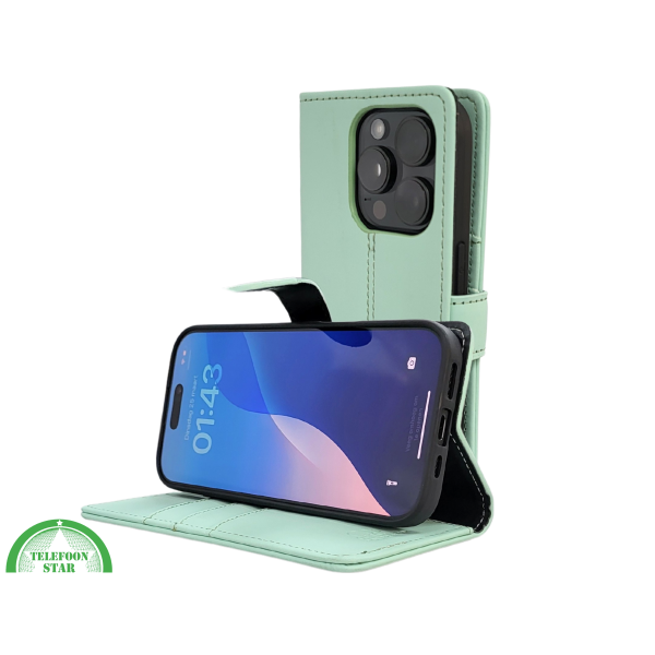 iPhone 16 Pro Max Bookcase Hoesje Mintgroen &ndash; Fris, Stijlvol &amp; Praktisch – foto 6