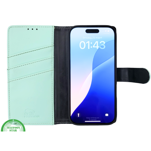 iPhone 16 Pro Max Bookcase Hoesje Mintgroen &ndash; Fris, Stijlvol &amp; Praktisch – foto 7