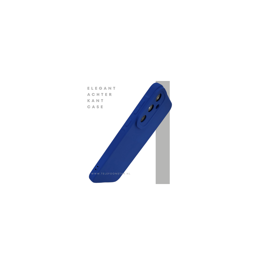 Hoesje voor Samsung Galaxy A37 Blauwe TPU siliconen Stijlvolle Bescherming