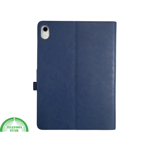 iPad 10e Gen 2022 Hoes Luxe Blauwe Bookcase 1,9 inch Schokbestendig – foto 3