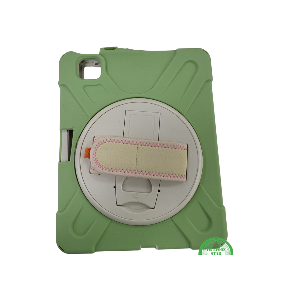 Groen Shockproof iPad Air 4 Cover(2020) &ndash; Handstrap &amp; Kickstand