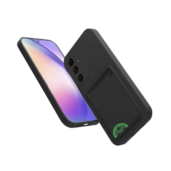 Zwart Hoesje voor Samsung S26 Plus Transparant met Kaarthouder, Praktisch, Slank &amp; Schokbestendig – foto 3