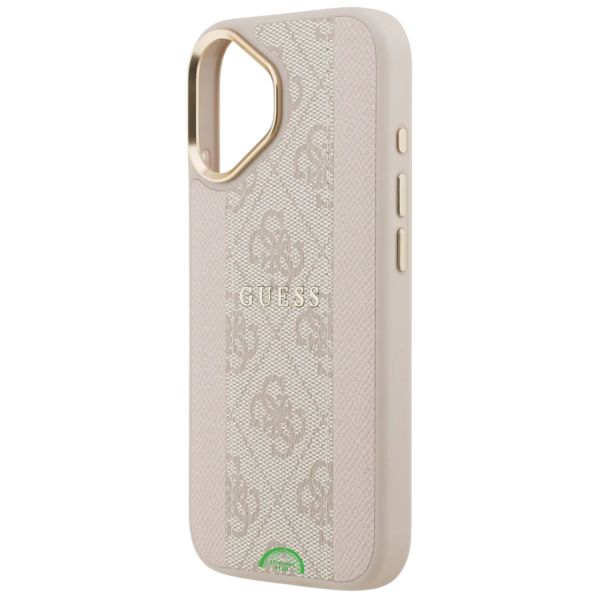 Hoesje iPhone 17 Beige met Goudkleurige Camera-Rand – foto 3