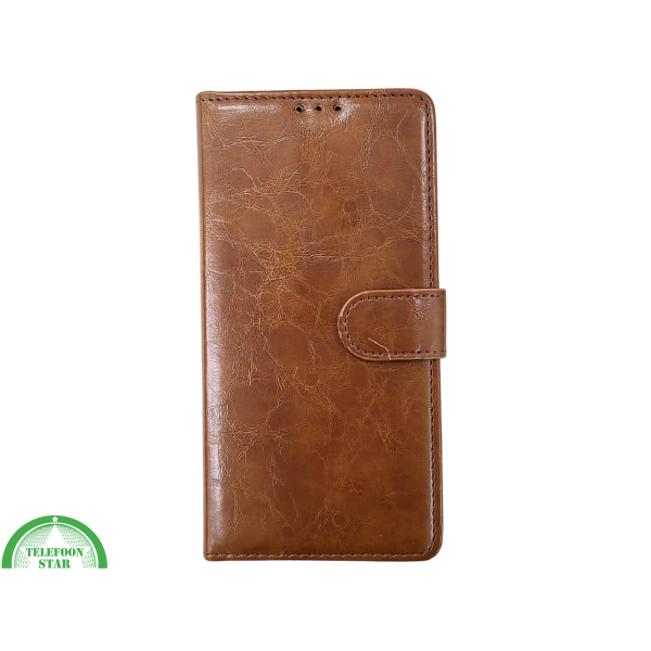 iPhone 16 Pro Max Bookcase Hoesje Bruin &ndash; Vintage Look met Luxe Bescherming – foto 2