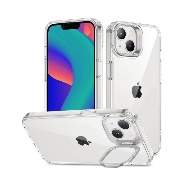 iPhone 14 HaloLock hoesje met kickstand doorzichtig – foto 2