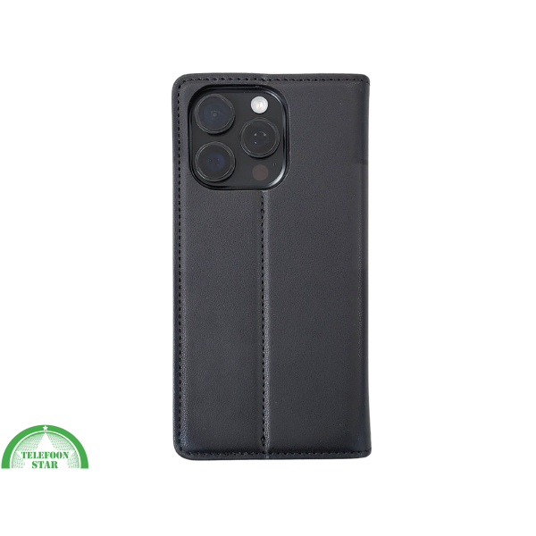 iPhone 16 Pro Max Bookcase Hoesje Zwart &ndash; Dubbele Naad, Luxe Look &amp; Volledige Bescherming – foto 3