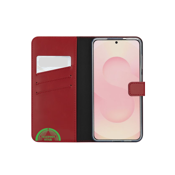   Hoesje voor Samsung S25 Edge Bookcase Rood – foto 3