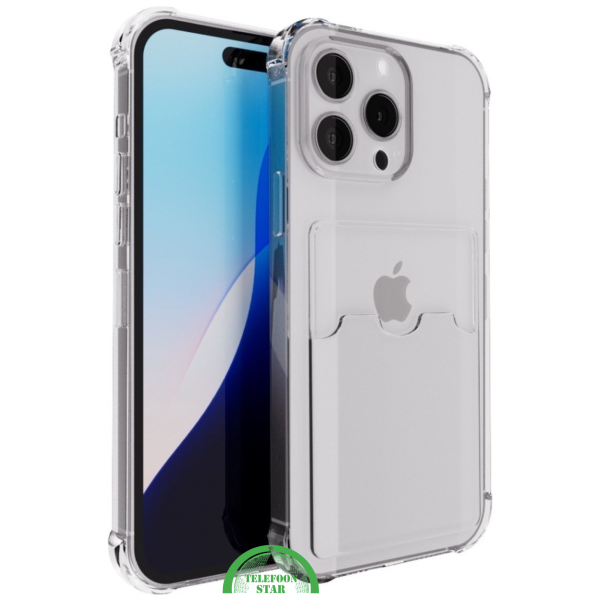 Transparant Hoesje voor iPhone 16 Pro Max met Kaartvak &ndash; Praktisch &amp; Beschermend, Slank &amp; Handig | Telefoonstar – foto 4