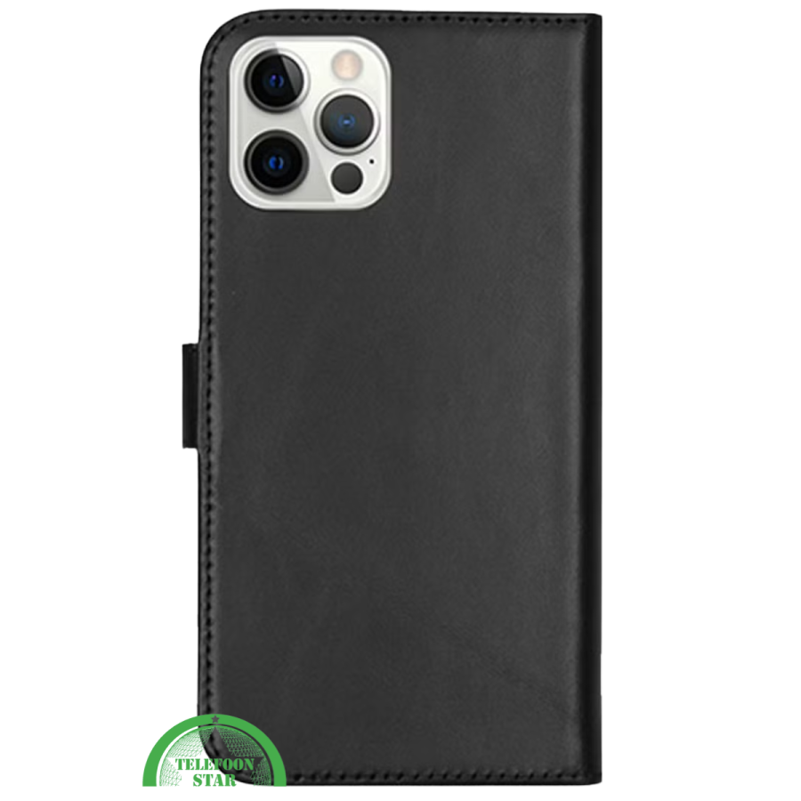 Bookcase Hoesje voor iPhone 12 Pro Zwart Luxe, Veilig &amp; Praktisch