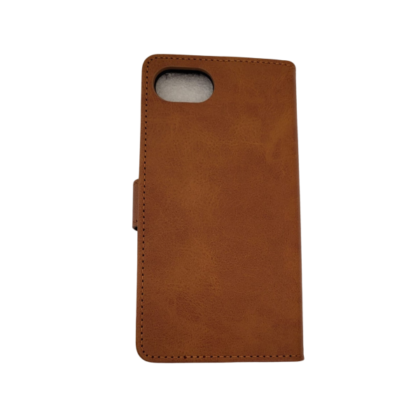 Hoesje voor iPhone 17e Licht bruin Leerlook Wallet Case – foto 8