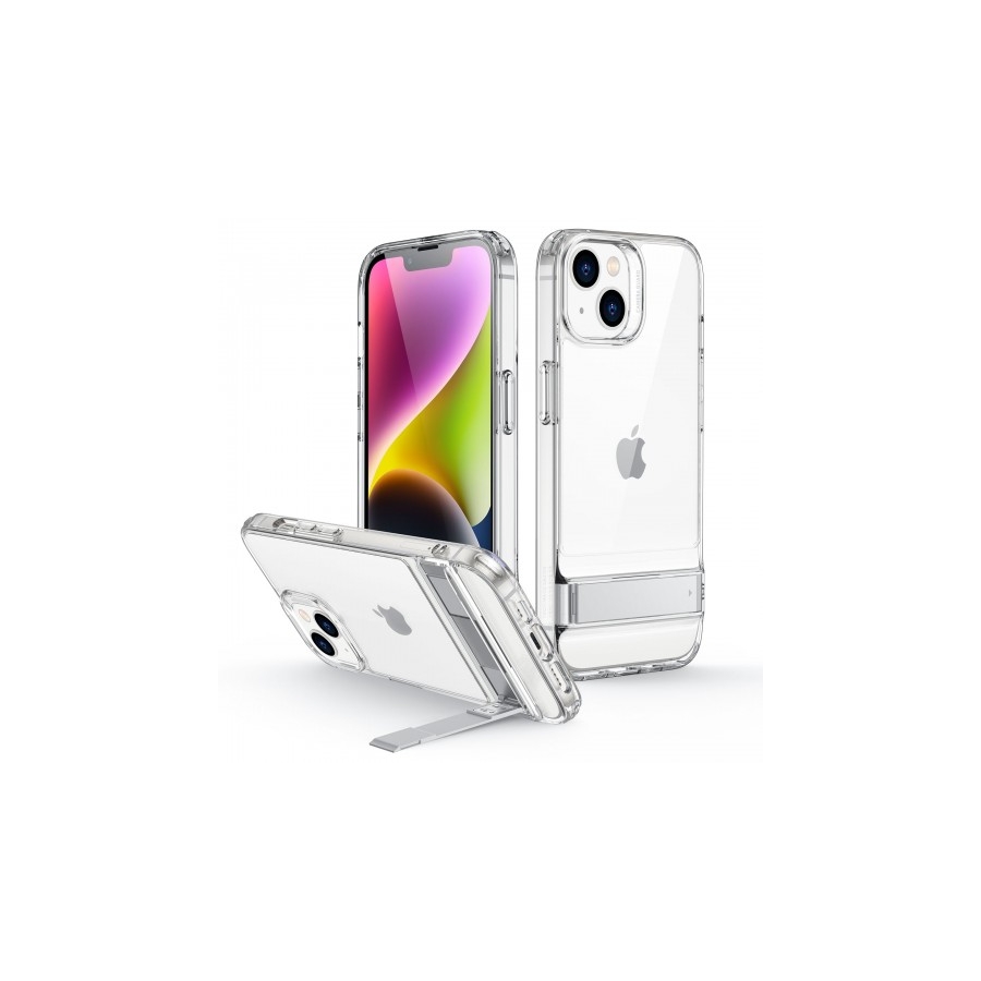 iPhone 14 hoesje met standaard doorzichtig