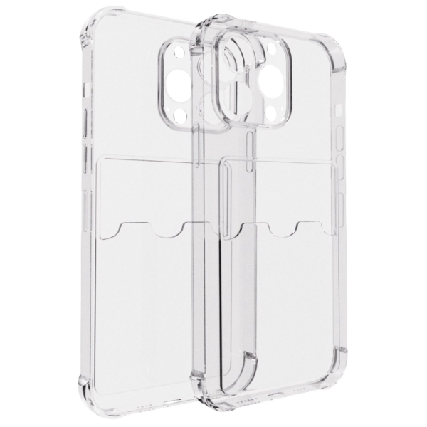 Transparant Hoesje voor iPhone 16 Pro Max met Kaartvak &ndash; Praktisch &amp; Beschermend, Slank &amp; Handig | Telefoonstar – foto 2