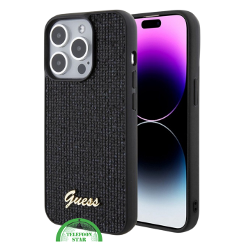 iPhone 15 Pro Design Hoesje &ndash; Modern Zwart met Structuur