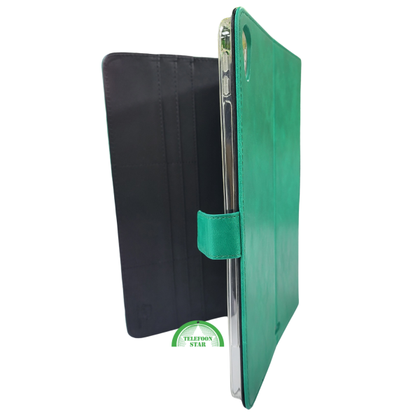 Groen iPad Air 5 Hoesje 10.9 (2022) &ndash; Bookcase Bescherming in Premium Lederlook – foto 2