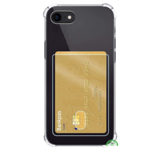 Bumper Hoesje iPhone SE met Kaartvak &ndash; Helder, Sterk &amp; Functioneel – foto 2