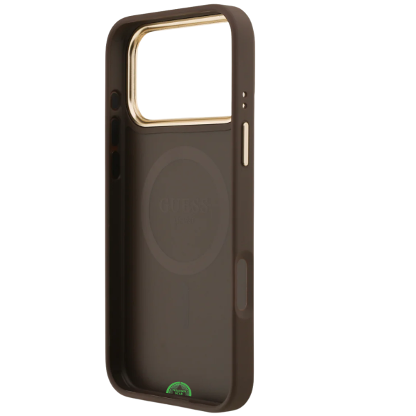 Hoesje voor iPhone 17 Pro Bruin Guess afneembare schouder- en polsband – foto 5