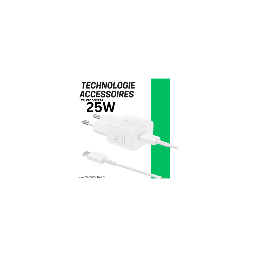 OpladerStar Reislader 25W Super Fast Charging Met USB C Kabel