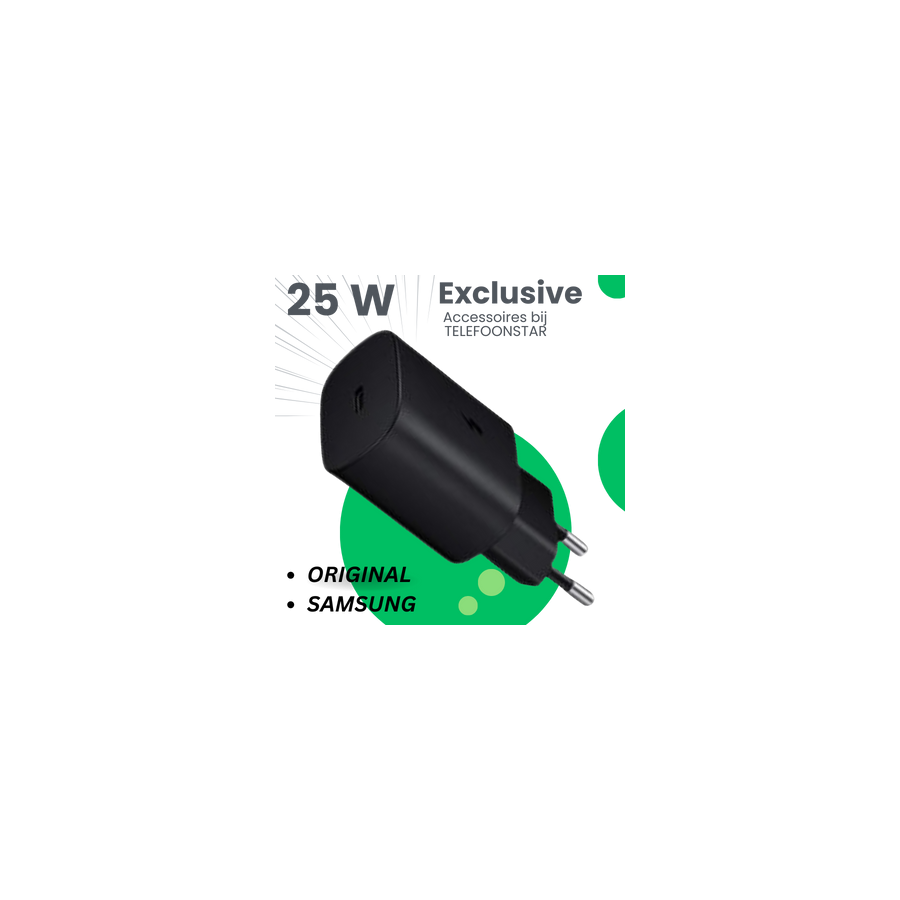OpladerStar 25W USB-C PD Sneloplader &ndash; Compact &amp; Krachtig