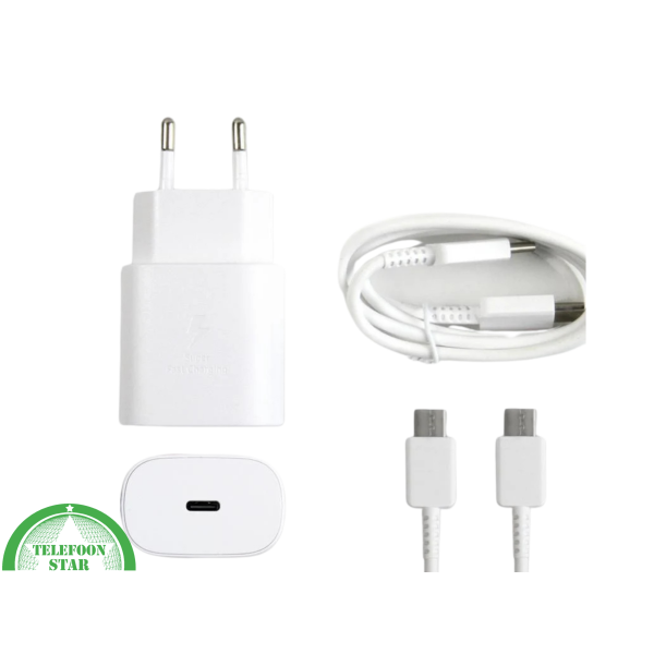 Samsung Adapter (15W PD) met kabel USB-C to USB-C Wit – foto 3