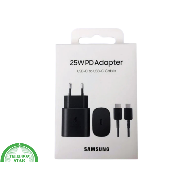 Samsung Adapter (25W PD) met kabel USB-C to USB-C Zwart – foto 4