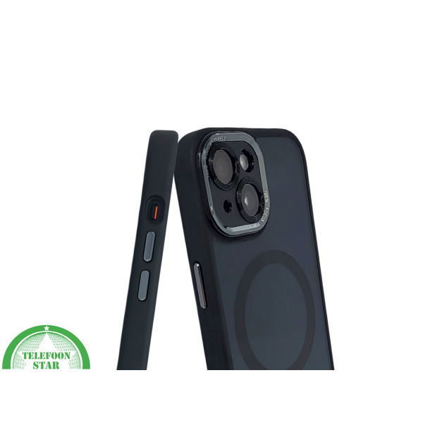iPhone 15 Plus MagSafe Hoesje Zwart Transparant &ndash; Slank, Stijlvol en MagSafe-ready – foto 6