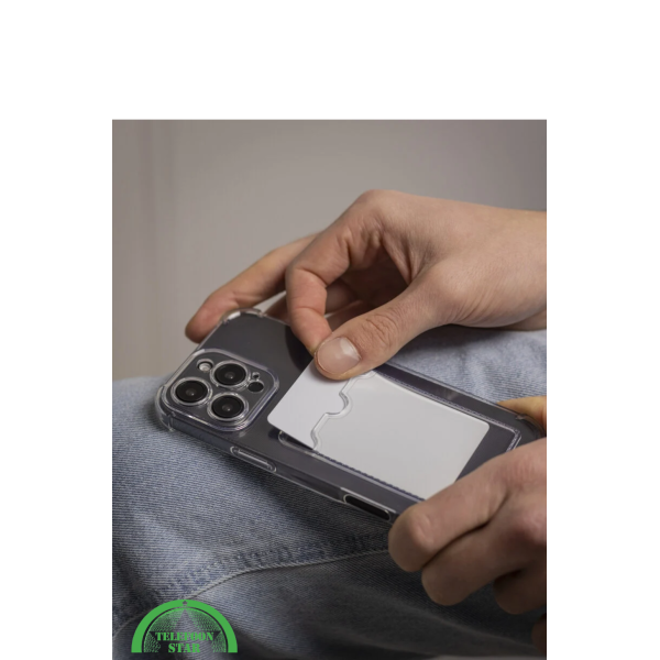 Transparant Hoesje voor iPhone 16 Pro Max met Kaartvak &ndash; Praktisch &amp; Beschermend, Slank &amp; Handig | Telefoonstar – foto 5