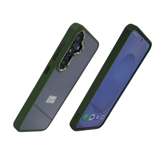 Hoesje voor Samsung Galaxy S26 Plus Transparant met Groene Randen – foto 3