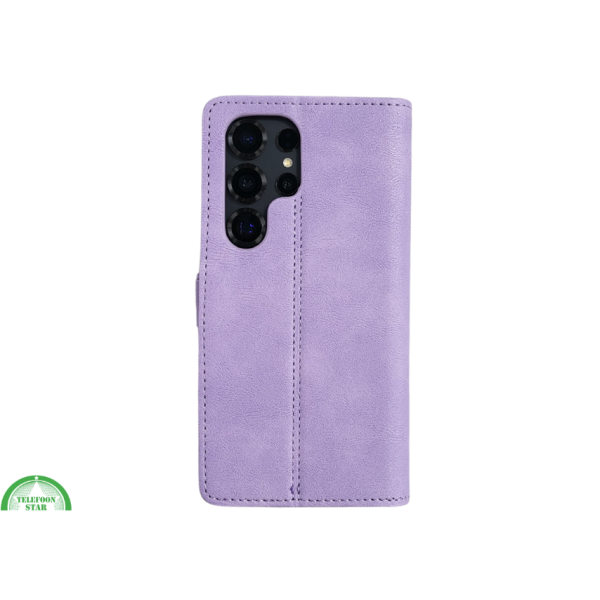 Hoesje voor Samsung S26 Ultra paars Boek Leer Stijlvolle en Beschermende Wallet lather – foto 8